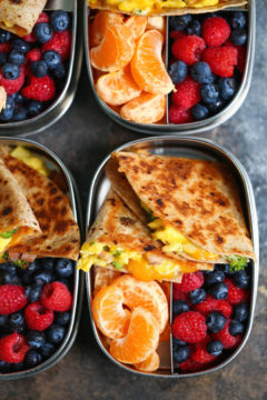 Ham, Egg, and Cheese Breakfast Quesadillas