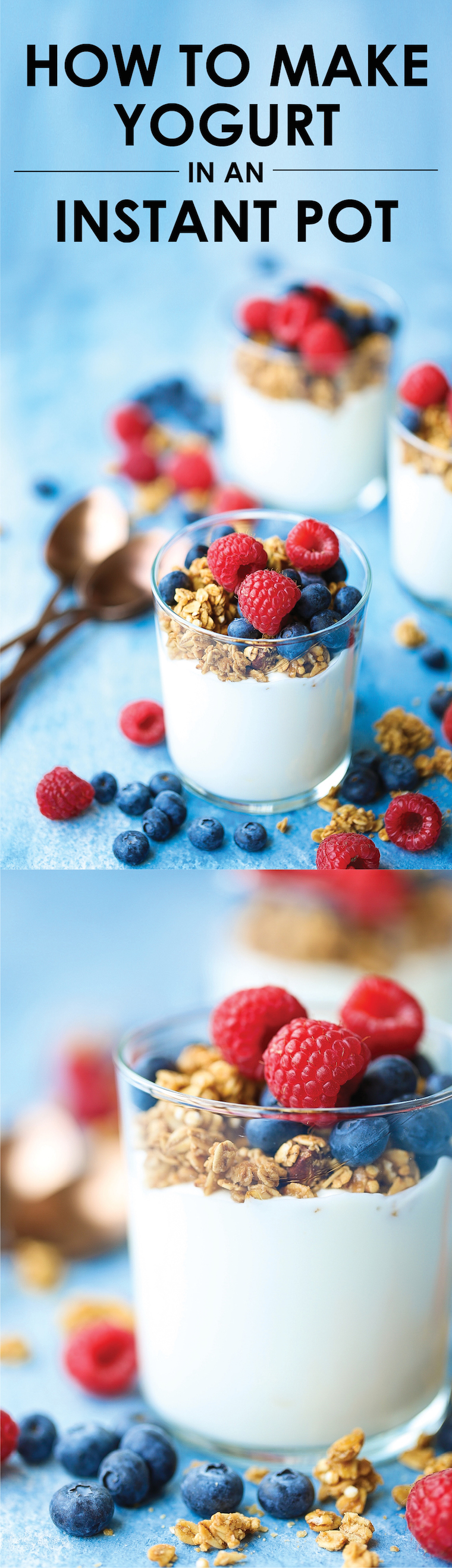 How to Make Yogurt in an Instant Pot - Yes, you can make yogurt at home! It's cheaper and 100x creamier! You'll never want to buy store-bought yogurt again!