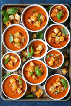 Slow Cooker Tomato Basil Soup